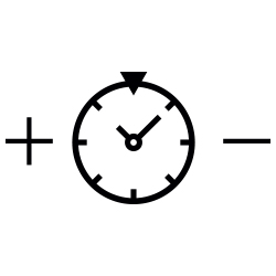 Icona timer friggitrice ad aria